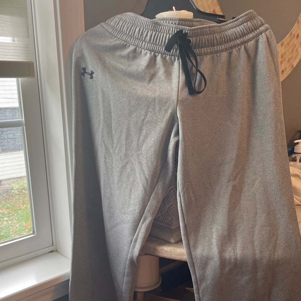 Under Armour Pants & Jumpsuits | Under Armor Wide Leg Draw String Sweat Pants. For Women Or Kids Categories. | Color: Gray | Size: M