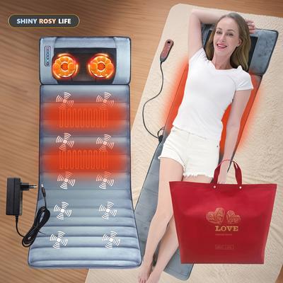 TEMU Shiny Life Heated Massage Mattress With Shiatsu Kneading, , 12v 3a Adapter, Extended Power Cord - Ideal For Back, Waist, Neck , Home Image