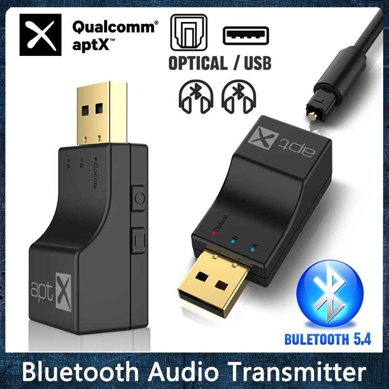 Neuer optischer USB-Bluetooth-Audiosender APTX HiFi-Stereo-Musik-Mehrpunkt-Wireless-Adapter mit geringer Latenz für TV PC PS3/4 Xbox Image