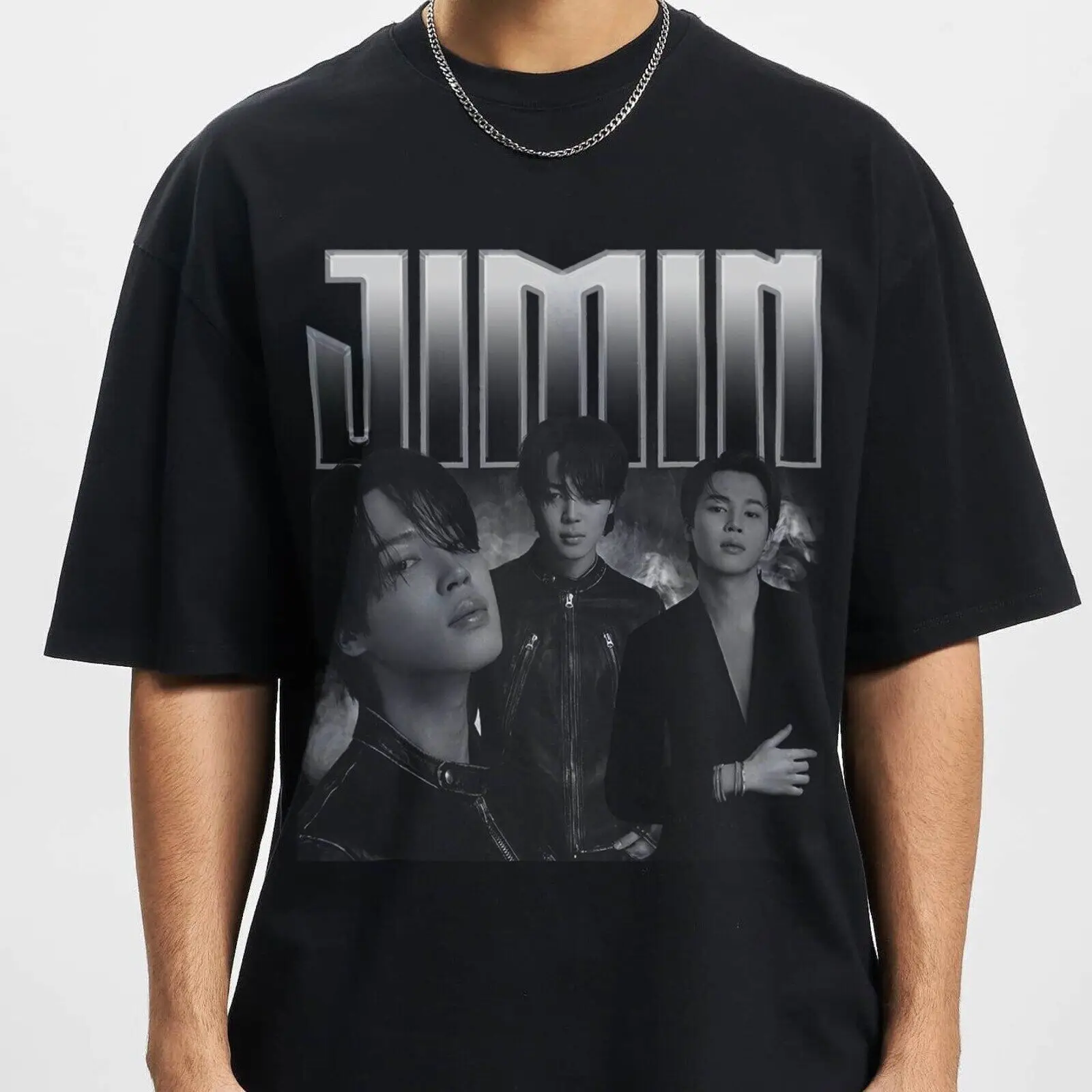 Koreanisches Pop T-Shirt Jimin Vintage Baby J Kpop F