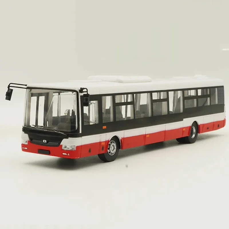 Farbgeschreck Maßstab 1:43 Autobus SOR-NB12 SOR NB12 MHD Praha Retro Kunststoff Bus Auto Modell Sammlung Display Spielzeug Geschenke Souvenir Image