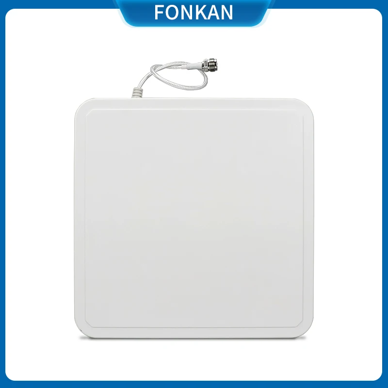 860-960Mhz Verstärkung 9dBi Circular Polarisation Passive IP67 Wasserdichte ABS Externe Außen UHF RFID antenne für Reader Image