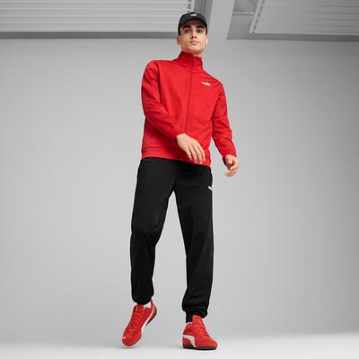 Trainingsanzug PUMA "ESS POLY SUIT CL", Herren, Gr. M, rot (for all time rot), Trikot, Obermaterial: 100% Polyester, unifarben, sportlich, regular fit, Sportanzüge, Sportanzug im Casual Style Image