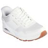 Slip-On Sneaker SKECHERS "UNO-SIMPLIFIED SLIP-IN", Damen, Gr. 38, weiß, Textil, Lederimitat, sportlich, Schuhe Sneaker, Keilsneaker, Slipper mit integrierter Slip-Ins Technologie