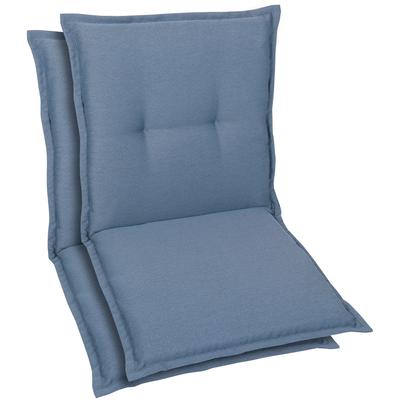 Sitzauflage GO-DE, blau, B:50cm H:7cm T:100cm, Polyester, Polyurethan, Polsterauflagen, Maße ca.: 50 cm x 100 cm x 7 cm Image