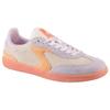 Sneaker SKECHERS "HOTSHOT - FOR THE WIN", Damen, Gr. 35, natur, fliederfarben, Veloursleder, kontrastfarbene Details, sportlich, Schuhe Retrosneaker, Retro Sneaker, Freizeitsneaker, Halbschuh, Schnürschuh im Retro-Look