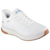 Slip-On Sneaker SKECHERS "BOBS SQUAD 4", Herren, Gr. 47,5, weiß, Synthetik, Textil, casual, Schuhe, Trainingsschuh, Sneaker, Schnürschuh zum einfachen reinschlupfen, Topseller