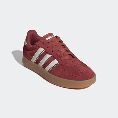 Sneaker ADIDAS SPORTSWEAR, Gr. 44,5, preloved ruby, sanftes weiß, collegiate grün, Leder, Synthetik, sportlich, Schuhe