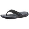 Zehentrenner CROCS "Yukon Vista II Flip", Herren, Gr. 48, schwarz, Lederimitat, sportlich, Schuhe, Sandale, Sommerschuh mit Ziernaht