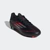 Fußballschuh ADIDAS PERFORMANCE "F50 LEAGUE KIDS FG/MG", Gr. 36, core schwarz, iron metallic, lucid rot, Synthetik, Textil, sportlich, Schuhe