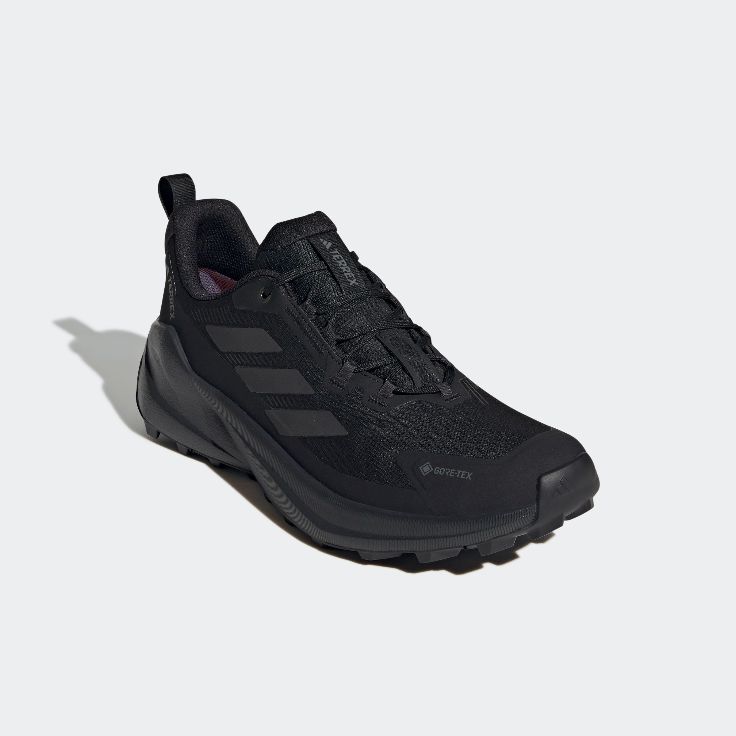 Wanderschuh ADIDAS TERREX "TERREX TRAILMAKER 2 GORE-TEX", Herren, Gr. 44,5, schwarz (core schwarz, grau four, carbon), Synthetik, Textil, Schuhe Wanderschuh, wasserdicht
