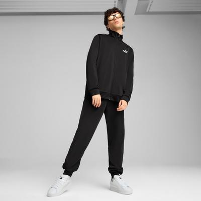 Trainingsanzug PUMA "ESS POLY SUIT CL", Herren, Gr. M, schwarz (puma schwarz), Trikot, Obermaterial: 100% Polyester, unifarben, sportlich, regular fit, Sportanzüge, Sportanzug im Casual Style Image