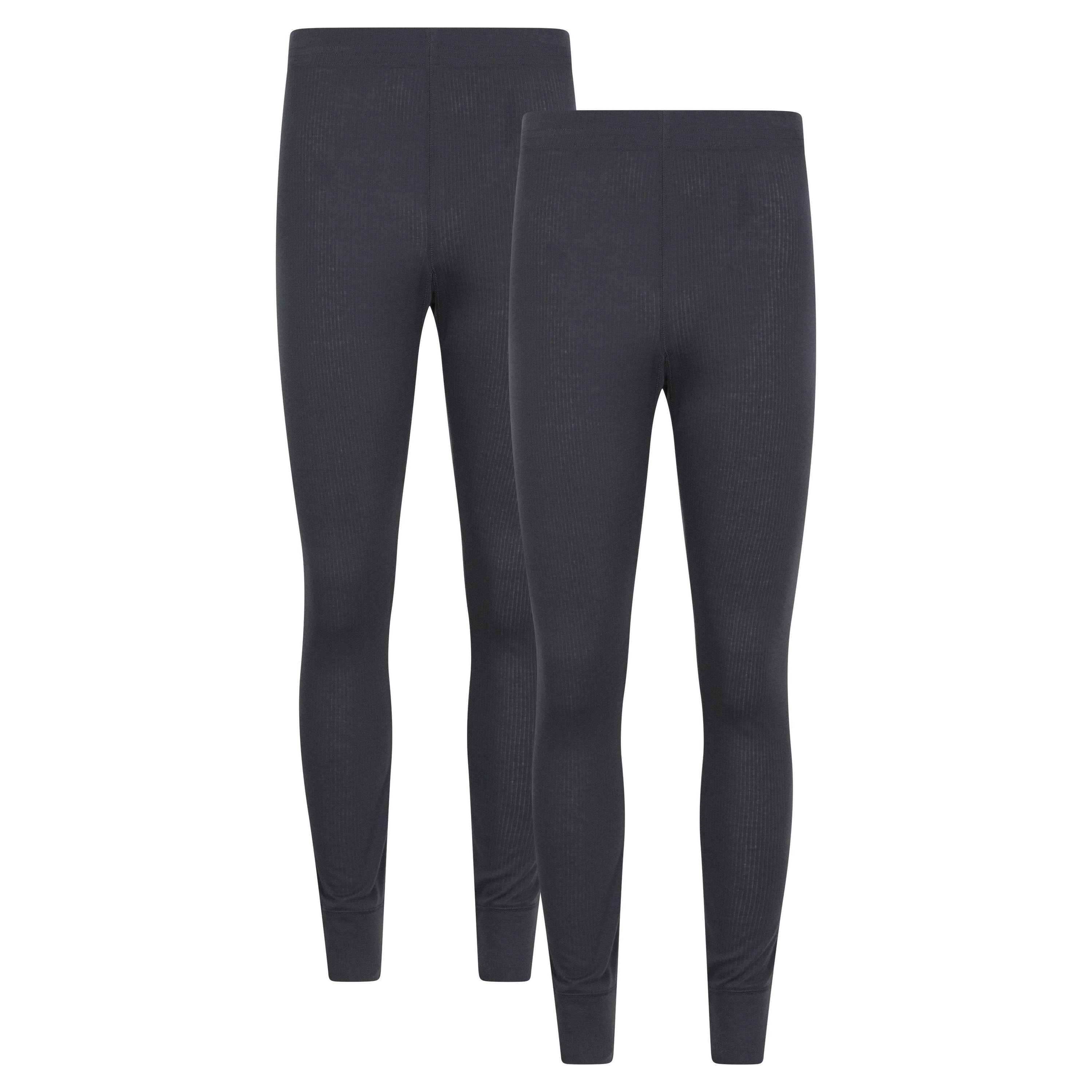 Mountain Warehouse - "Talus" Baselayerhose für Herren (2er-Pack) (Holzkohle) Image
