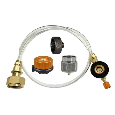 Europe Camping Gas Tank Refill Adapter Outdoor Cylinder Filling Adapter Gas Tank Furnace Connector
