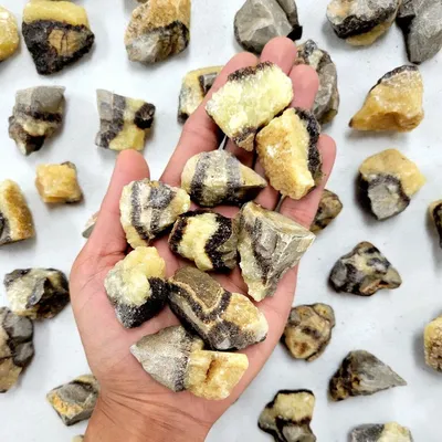 100g Raw Septarian Crystals Bulk Rough Natural Stones for Tumbling Crystal Healing