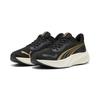 Laufschuh PUMA "POUNCE LITE", Gr. 44, puma gold, puma schwarz, Textil, sportlich, Schuhe