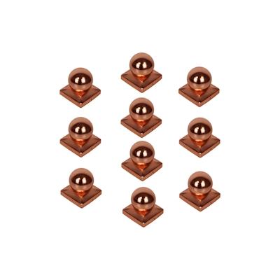 Baumarktplus 10x Pfostenkappe Kupfer 71 mm Kugel Abdeckkappe für Pfosten 7 x 7 cm Image