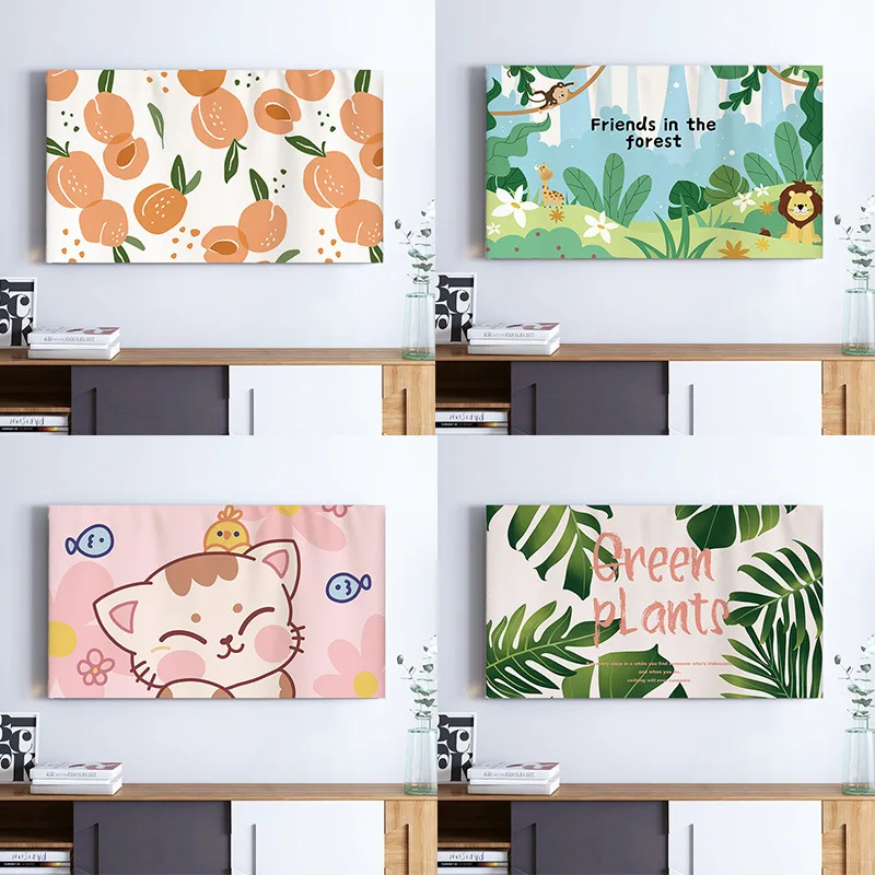 55-Zoll-TV-Abdeckung, Staubschutz, Monitor-Staubschutz, geeignet für 24 Zoll 32 Zoll 43 Zoll 50 Zoll 55 Zoll 60 Zoll 65 Zoll 70 Zoll 75 Zoll Smart TV LCD-TV-Innendekoration, staubdicht