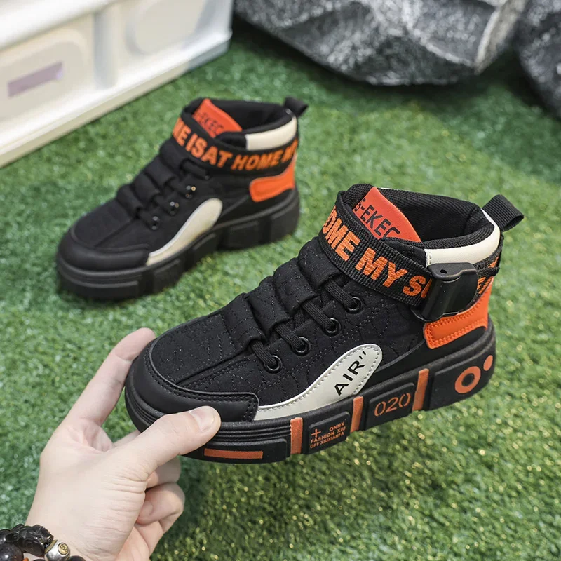 High Top Herren schuhe koreanische Version aller lässigen flachen Schuhe junge Studenten alle Sport dicke Sohlen große Kindermode Schuhe