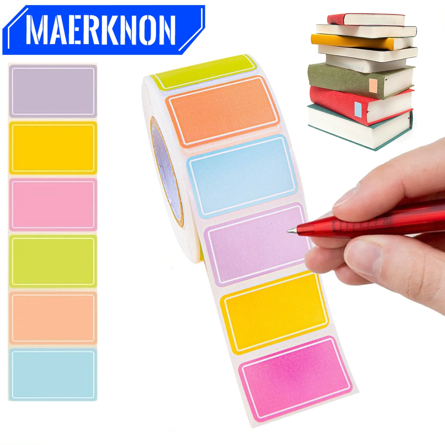 Mehrzweck-Direkt-Thermoetiketten, farbig, selbstklebend, Adresse, Barcode, Thermoaufkleber, Thermoetikettendrucker, Sortieraufkleber Image