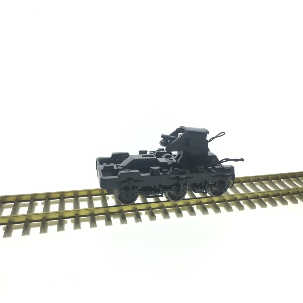 2 stücke ho Zug modell Zubehör Maßstab 1:87 elektrische Zug zubehör Fahrgestell Drehgestelle Modellbau sätze Image