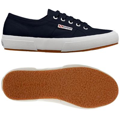 Superga 2750 Cotu Classic 100% Baumwoll-Damensneaker In Marineblau/Weiß