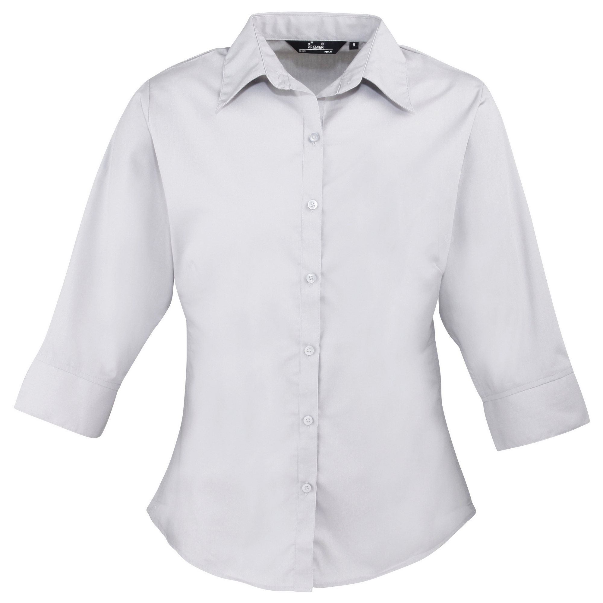 Premier - Bluse für Damen 3/4 Ärmel (Silber) Image