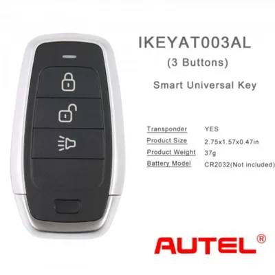 AUTEL IKEYAT003AL 3 Buttons Independent Universal Smart Key 5pcs/lot