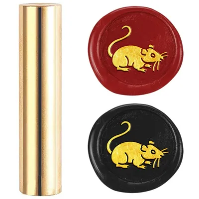 1pc Mouse Mini Brass Stamp Gun Wax Seal Vintage 15mm Sealing Stamps for Wedding Cards Embellishment