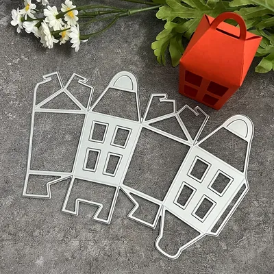 2024 NEW 3D Cute Gift Box Cutting Dies for Scrapbooking DIY Paper Making Frame Card Craft