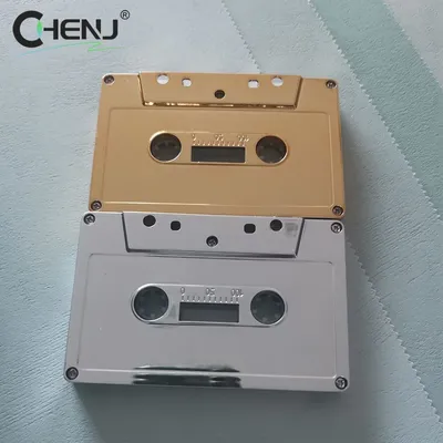 Gilded Electroplated Blank Audio Tape Standard Cassette Blank Tape Player Empty Magnetic Audio Tape