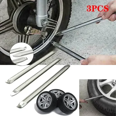 3PCSTireLever SetForMotorcycles Set - StainlessCrowbar For EasyMtbRoadCyclingWheelMotorcycleTire