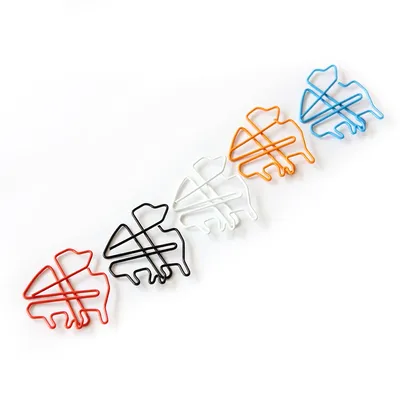 Grand Piano Instrument Modeling Paper Clip Metal Bookmark Office Ticket Holder Music Prize Paper