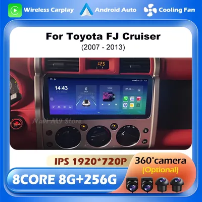 For Toyota FJ Cruiser 2007 - 2013 Android Auto Wireless CarPlay Radio Navigation GPS 4G WIFI