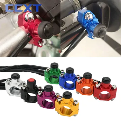 Motorcycle CNC Universal Engine Stop Start Kill Switch With Base For YAMAHA YZ125 YZ250 YZ250F