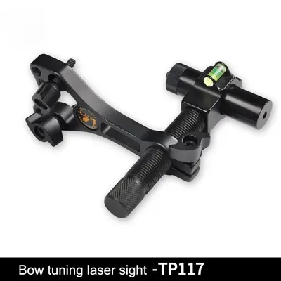 TP117 Compound Bow Sight Laser Aluminium Archery Center Laser Aligner with 360 Degree Rotating Head