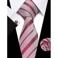 set da uomo con cravatta e fazzoletto da taschino in seta a quadri viola – elegante e raffinato, perfetto per matrimoni, occasioni aziendali e formali