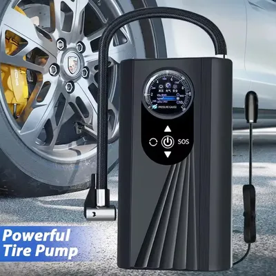 12V Air Pump Tire Inflator Portable Compressor Digital Cordless Car Tyre Inflator For Bicycle Balls