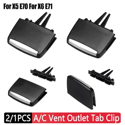 2/1Pcs Durable For X5 E70 X6 E71 Car Interior Accessories Car Front A/C Air Conditioning Vent Outlet