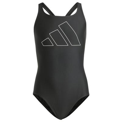 adidas - Kid's Big Bars Suit - Badeanzug Gr 152 schwarz/grau