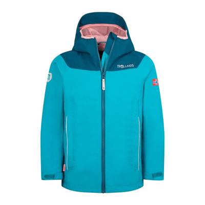 Trollkids - Girls Bergen Jacket - Regenjacke Gr 128 türkis Image