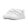 Sneaker PUMA "COURTFLEX V3 V INF", Gr. 27, weiß (puma weiß, puma weiß, silber mist), Synthetik, unifarben, sportlich, Schuhe, für Kinder