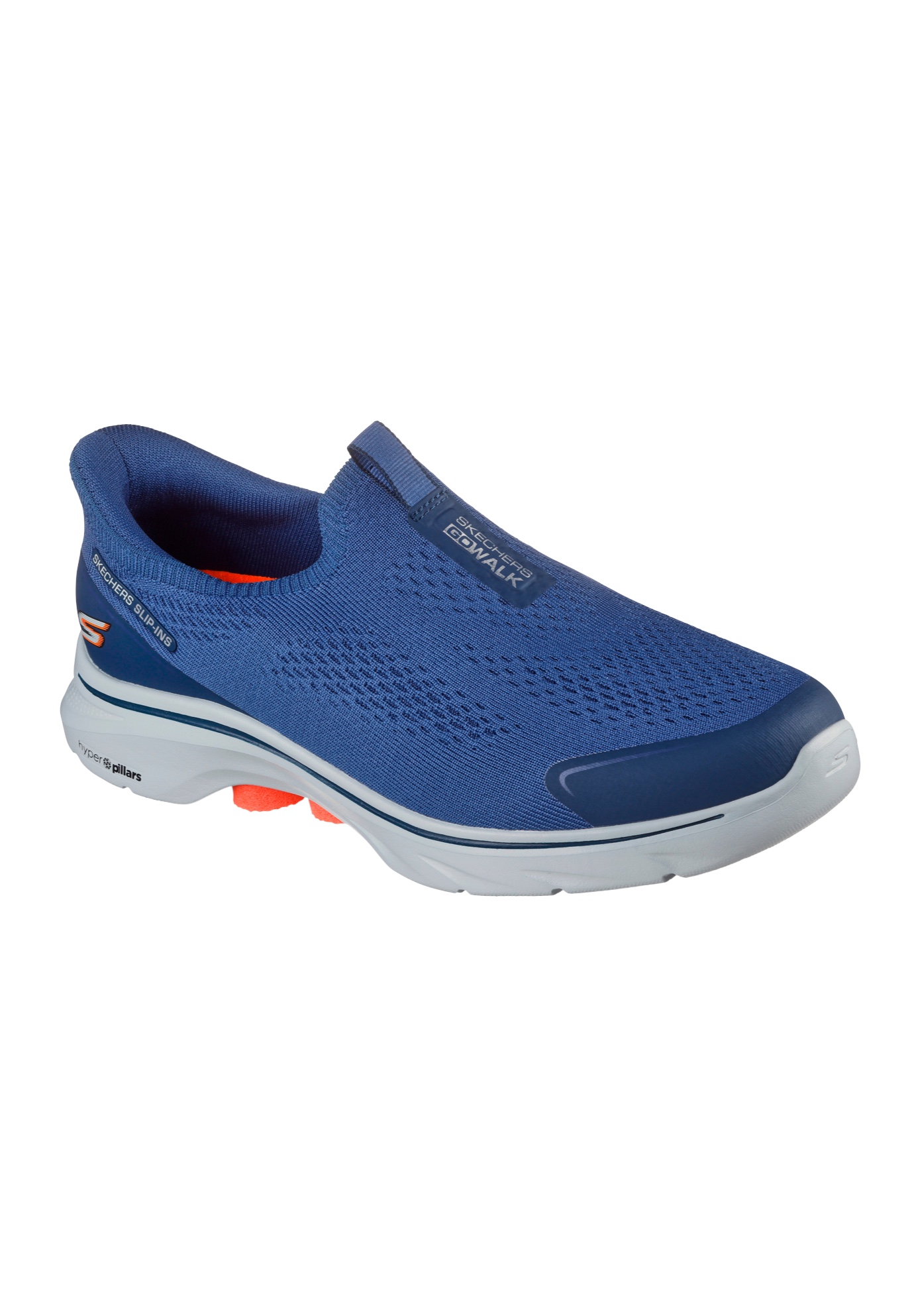 Extra Wide Width Men's Skechers GO WALK 7 Easy Evolution Slip-Ins by Skechers in Navy (Size 11 WW)