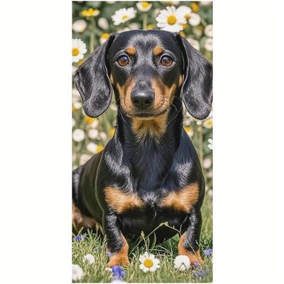 TEMU 1pc 18*26inchtowels Dog Lover Towels Kitchen Towels Gifts Kitchen Decor Home Party Decorations Image