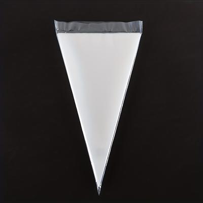 TEMU 50pcs Disposable Sturdy Icing Pastry Bags, Clear Heavy Duty Decorating Clear Piping Bags For Cream Frosting, Baking Supplies, Kitchen Items Image