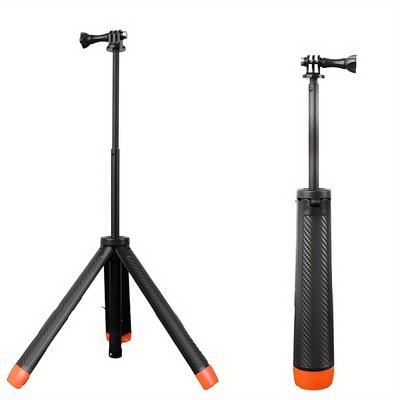 TEMU Lusdy Selfie Stick Tripod For Action Cameras, Floating Hand Grip Extendable For , , , Sports Cameras, Live Streaming, Vlogging, And Image