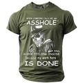 Hommes T-shirt drôle offensant à imprimé 3D à manches courtes T-shirt à col rond Mode quotidienne rue quotidienne Noir Bleu Vert Été Printemps Vêtements Apparel S M L XL XXL XXXL