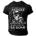 Hommes T-shirt drôle offensant à imprimé 3D à manches courtes T-shirt à col rond Mode quotidienne rue quotidienne Noir Bleu Vert Été Printemps Vêtements Apparel S M L XL XXL XXXL