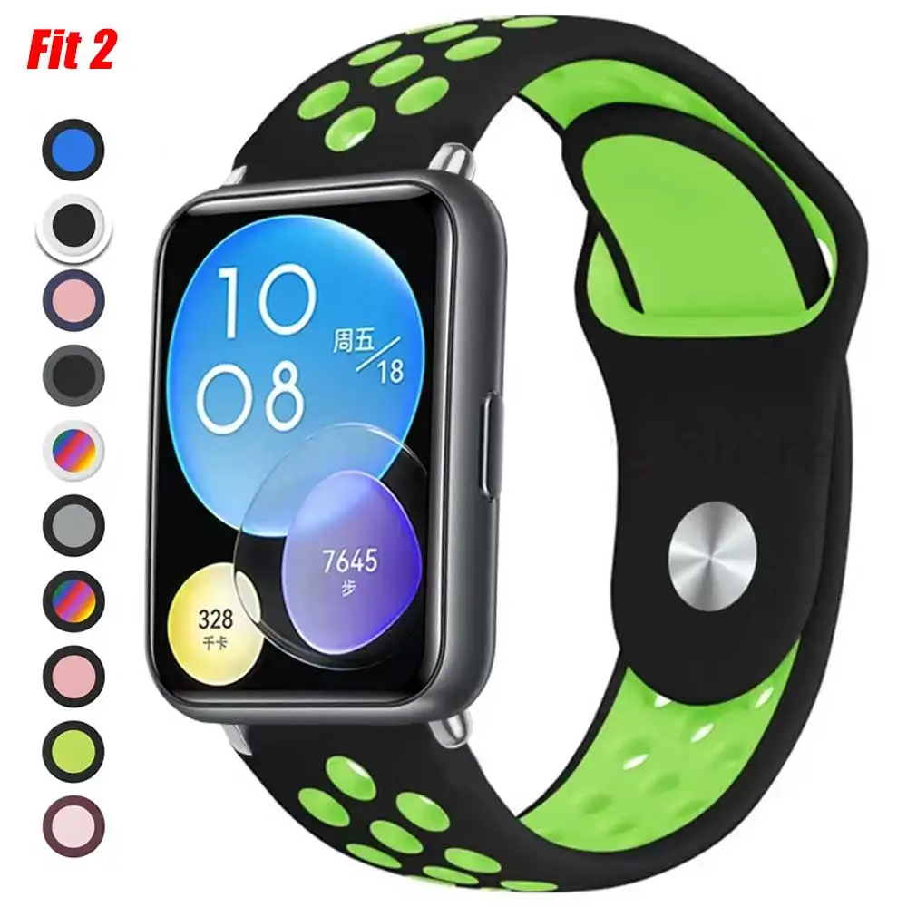 Atmungsaktives Band für Huawei Fit 2 Armband Smart Watch Silikonarmband Sport Correa Vitalität Armband Huawei Fit 2 NEUES Zubehör Image
