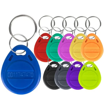 125 stücke kHz Nur-Lese-RFID tk4100 em4100 Proximity-Schlüssel anhänger Smart Secure Door Entry Access Control ID Schlüsselbund-Token-Tag